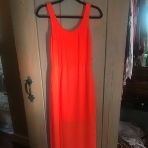 Vince Camuto Chiffon Overlay Maxi Dress